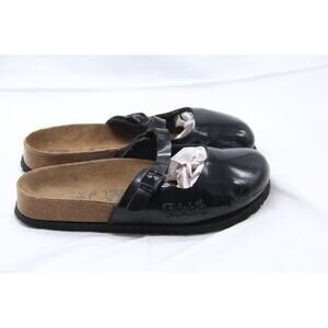 Birkenstock Birkis Maria Sandals Womens E 37 US 6-6.5 Black Mary Jane Clogs Mule